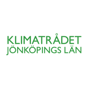 Logotype för Klimatrådet - vit